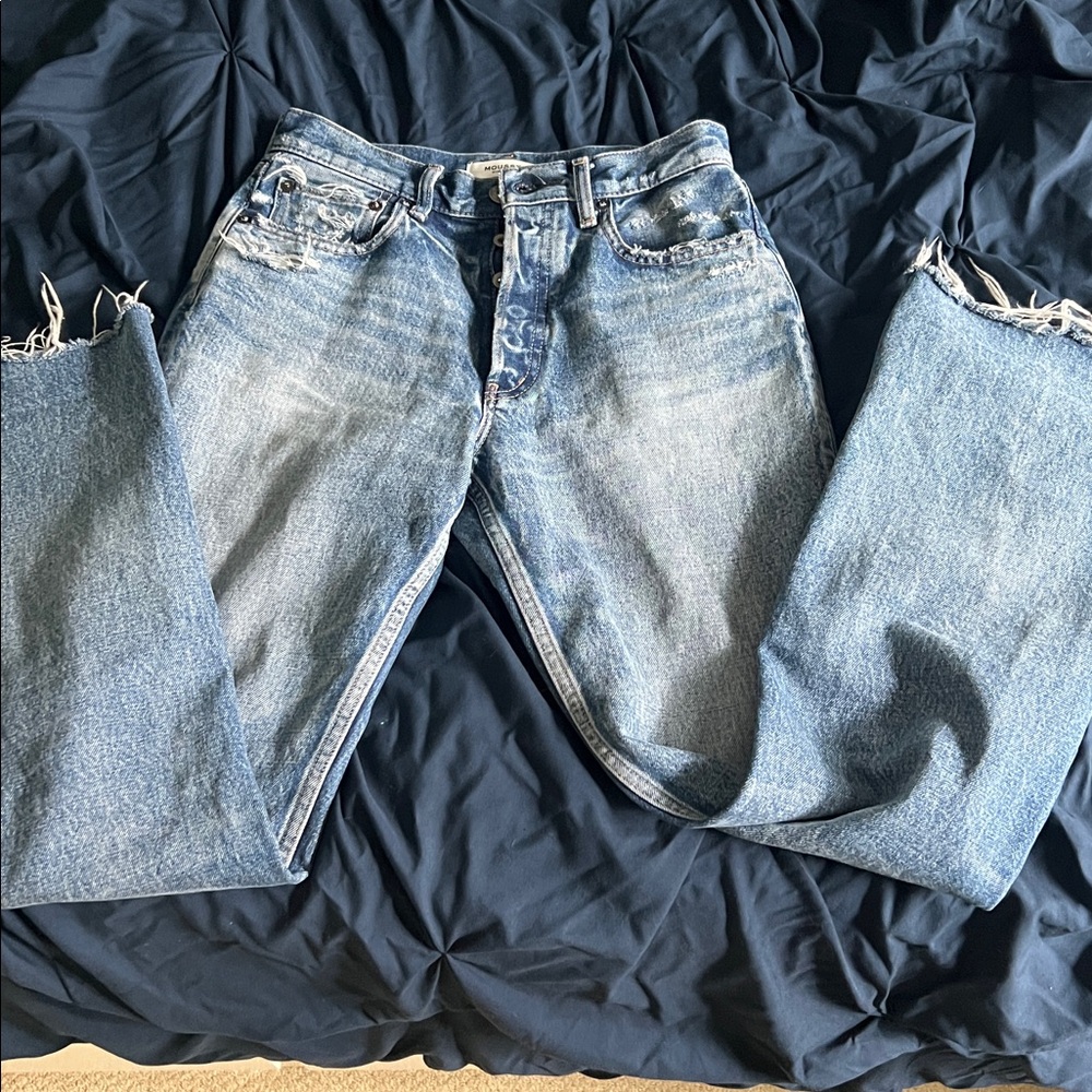 Moussy Light Blue Relaxed Denim Jeans